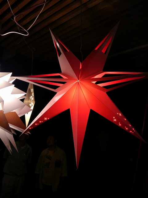福岡の照明デザイン事務所ライトニック手作りの灯り星形照明ワークショップ