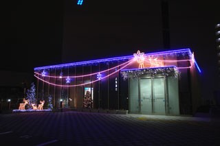 福岡の照明デザイン事務所ライトニックのクリスマスイルミネーション【九州電力福岡東】