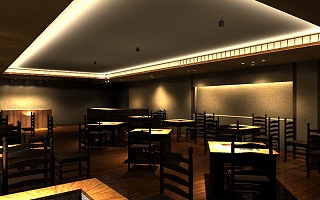 福岡の照明デザイン事務所ライトニックの3ＤＣＧ建築パース